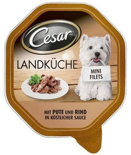 Cesar  Kawałki indyka z wołowinš w pysznym sosie 150g - Mokra karma dla psów - miniaturka - grafika 3