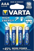 Ładowarki samochodowe - VARTA BATERIE Baterie Varta High Energy, Micro LR03/AAA - 4 szt 4903121414 - miniaturka - grafika 1