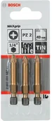 Klucze i nasadki - Bosch Bit z końcówką krzyżową PZ 2 49 mm E 6.3 3 szt - miniaturka - grafika 1
