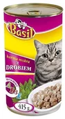 Mokra karma dla kotów - HP Karma dla kota z drobiem Basil Puszka 415g - miniaturka - grafika 1
