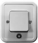 Wyłączniki światła i elektryczne - LEDart zwierny światło wtynkowy biały ŁW-5P/00 Pi Ospel - miniaturka - grafika 1