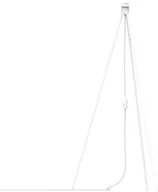 Oprawy, klosze i abażury - Vita Copenhagen Podstawa podłogowa do abażurów lamp Tripod biały mat 04015 - miniaturka - grafika 1