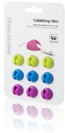 Maskownice do kabli - BlueLounge CableDrop mini uchwyty na kabel 9 szt. jaskrawe CDM-BR - miniaturka - grafika 1