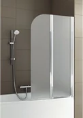 Parawany nawannowe - Aquaform Dwuczęściowy parawan nawannowy Modern 2 profil chrom szkło satinato 170 (170-06978) - miniaturka - grafika 1