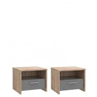 Szafki nocne - Forte Szafki nocne Clair CIRK02ST - miniaturka - grafika 1