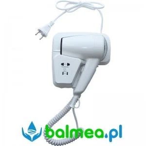 Merida Suszarka do włosów hotelowa, tworzywo sztuczne, biała EJB402 - Suszarki do rąk i włosów - miniaturka - grafika 2