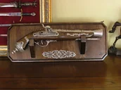 Repliki - broń - WŁOCHY DŁUGI PISTOLET KAPISZONOWY NA ZAWIESZCE - miniaturka - grafika 1