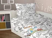 Pościel dla dzieci - Greno Pościel do Kolorowania Boy + Mazaki 5905164102704 - miniaturka - grafika 1