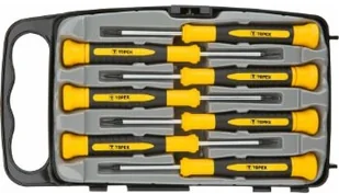 Topex wkrętaki precyzyjne, komplet 7 sztuk, , 39D558 - Śrubokręty - miniaturka - grafika 2