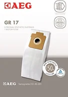 Worki do odkurzaczy - AEG GR17 oryginalnych worków do odkurzacza, pasuje do AEG Vampyrette 2.0 AS2..., A, Sonstige GR 17 - miniaturka - grafika 1