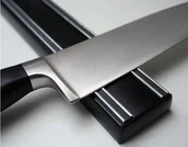 Akcesoria do sztućców - Bisbell Listwa magnetyczna Bisichef 500 mm czarna B44X50 - miniaturka - grafika 1