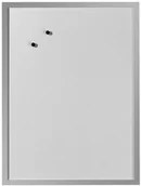 Tablice i flipcharty - Herlitz 10524627 biała tablica magnetyczna, wymiary 40 x 60 cm, ze srebrną drewnianą ramą 10524627 - miniaturka - grafika 1