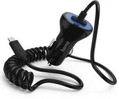 Ładowarki samochodowe - HAMA POLSKA Ładowarka samochodowa do Iphone 5/5s/5c/6/6+ Lighting czarna 173634 - miniaturka - grafika 1