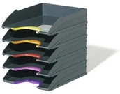 Artykuły biurowe - DURABLE VARICOLOR, zestaw 5 tacek na dokumenty - miniaturka - grafika 1