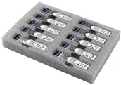 Konwertery sieciowe i transceivery - StarTech Startech Gigabit Fiber SFP Transceiver, srebrny (10 sztuk) GLCLHSM10PST - miniaturka - grafika 1