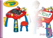 Tablice dla dzieci - Crayola STOLIK Tablica edukacyjna Dwustronna CREATIVITY PLAY + krzesełko - miniaturka - grafika 1