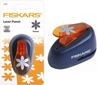 Fiskars dziurkacz ozdobny M kwiaty, biały, pomarańczowy, 3359000054696 FI5469 - Dziurkacze - miniaturka - grafika 2