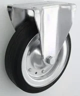 Kółka i bloczki - Zabi Koło metalowo-gumowe w obudowie stałej fi 200 - miniaturka - grafika 1