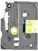 Taśmy do drukarek barwiące - taśma do drukarki etykiet, Brother, TZEMQG35, biały druk/zielony podkład, 12mmmm - miniaturka - grafika 1