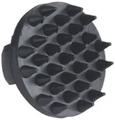 Akcesoria jeździeckie - Zgrzebło do masażu czarne - miniaturka - grafika 1