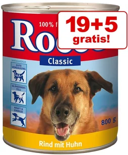 Rocco 19 + 5 gratis! Classic 24 x 800 g Wołowina z dziczyzną - Mokra karma dla psów - miniaturka - grafika 2