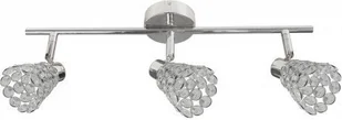 Candellux GLOSSY listwa 3X40W G9 Chrom KRYSZTAŁKI PRZEŹROCZYSTE 93-00460 - Lampy sufitowe - miniaturka - grafika 2