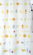 Zasłony prysznicowe - Spirella spirella 10.1789 DV-Textil Happy Fish, 180 x 200 cm, wielokolorowy - miniaturka - grafika 1