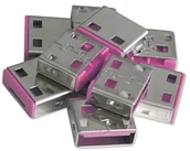 Części i akcesoria do laptopów - Lindy USB Port Lock (4 sztuki) z kluczem, czerwony 40460 - miniaturka - grafika 1