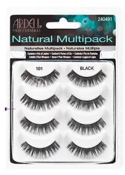 Ardell Multipack 4 pary sztucznych rzęs Natural 101 Black - Sztuczne rzęsy i akcesoria - miniaturka - grafika 2