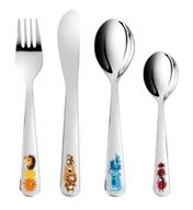 Zestawy sztućców - Tescoma Komplet sztućców dziecięce BAMBINI, wesołe zwierzątka, 4 części 668089 - miniaturka - grafika 1