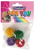Zabawki dla kotów - Vitakraft For You zabawka dla kota piłka jeżyk 4szt - miniaturka - grafika 1