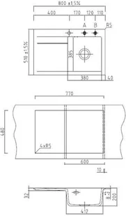SystemCeram Stema 80 50540168 - Zlewozmywaki - miniaturka - grafika 2