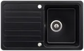 Zlewozmywaki - Aquasanita Notus SQ101-601AW Czarny metalik - miniaturka - grafika 1