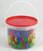 Klocki - B&B Kolorowe klocki w wiaderku 7012 - miniaturka - grafika 1