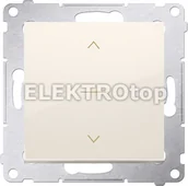 Wyłączniki światła i elektryczne - Kontakt Simon DZW1K.01/41 Łącznik żaluzjowy trójpozycyjny 1-0-2 (moduł); krem - miniaturka - grafika 1