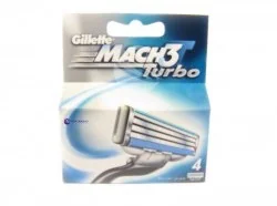 Gillette Mach3 Turbo 4szt M Wkład do maszynki do golenia - Pozostałe kosmetyki - miniaturka - grafika 2