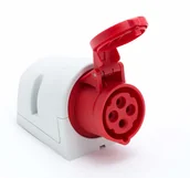 Gniazdka elektryczne - LEDart siłowe natynkowe 16A 4P 400V IP44 114-6 PCE - miniaturka - grafika 1