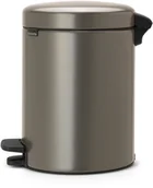 Kosze na śmieci - Brabantia Kosz na śmieci pedałowy NewIcon 5l platynowy - miniaturka - grafika 1