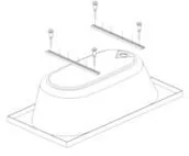 Nogi i stelaże do wanien - Sanplast stelaż do wanny AS, 194-STW-001 - miniaturka - grafika 1