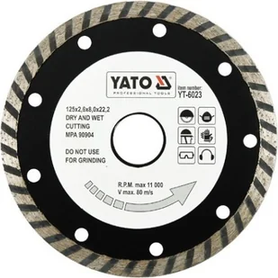Yato tarcza tnąca TURBO 125mm - 6023 (YT-6023) - Tarcze do pił - miniaturka - grafika 4