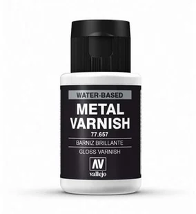 Farba, Metal Color Vallejo, Gloss Metal Varnish 77.657, 32 ml - Farby i media malarskie - miniaturka - grafika 2