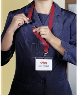 Durable Taśma tekstylna 20mm z zamkiem wypinającym żółta 10 sztuk 8137-04 - Identyfikatory - miniaturka - grafika 5