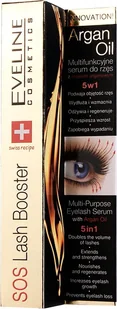 Eveline Argan Oil SOS Lash Booster serum z Olejkiem Arganowym 5w1 10ml - Odżywki do rzęs i brwi - miniaturka - grafika 3