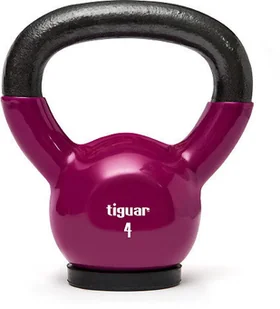 Tiguar Kettlebell żeliwny pokryty winylem 4 kg TI-KB0004 - Kettlebell - miniaturka - grafika 6