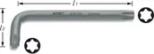 Klucze i nasadki - Hazet Klucz imbusowy 2115-T20 stal chromowo-wanadowa TORX 1 szt - miniaturka - grafika 1