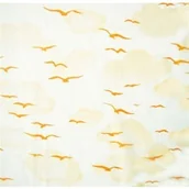 Zasłony prysznicowe - Zasłonka z kółkami Basic Fly beżowa - miniaturka - grafika 1