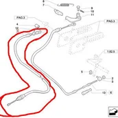 Części i akcesoria do maszyn rolniczych - CNH LINKA GAZU RĘCZNEGO 47134185 - miniaturka - grafika 1