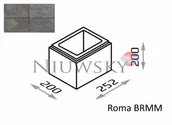 Akcesoria do ogrodzeń - Joniec Bloczek Roma BRMM 25,2/20/20 kolor gagat / Bloczek Roma BRMM 25,2/20/20 kolor gagat - miniaturka - grafika 1