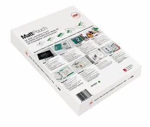 GBC Folia Matt Pouch A4 2x100 mic 3740491 - Folie do laminatora - miniaturka - grafika 3