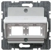 Gniazdka elektryczne - Berker Polska Płytka centralna do 1 lub 2 modułów pojedyńczych Reichle&De-Mossar - miniaturka - grafika 1